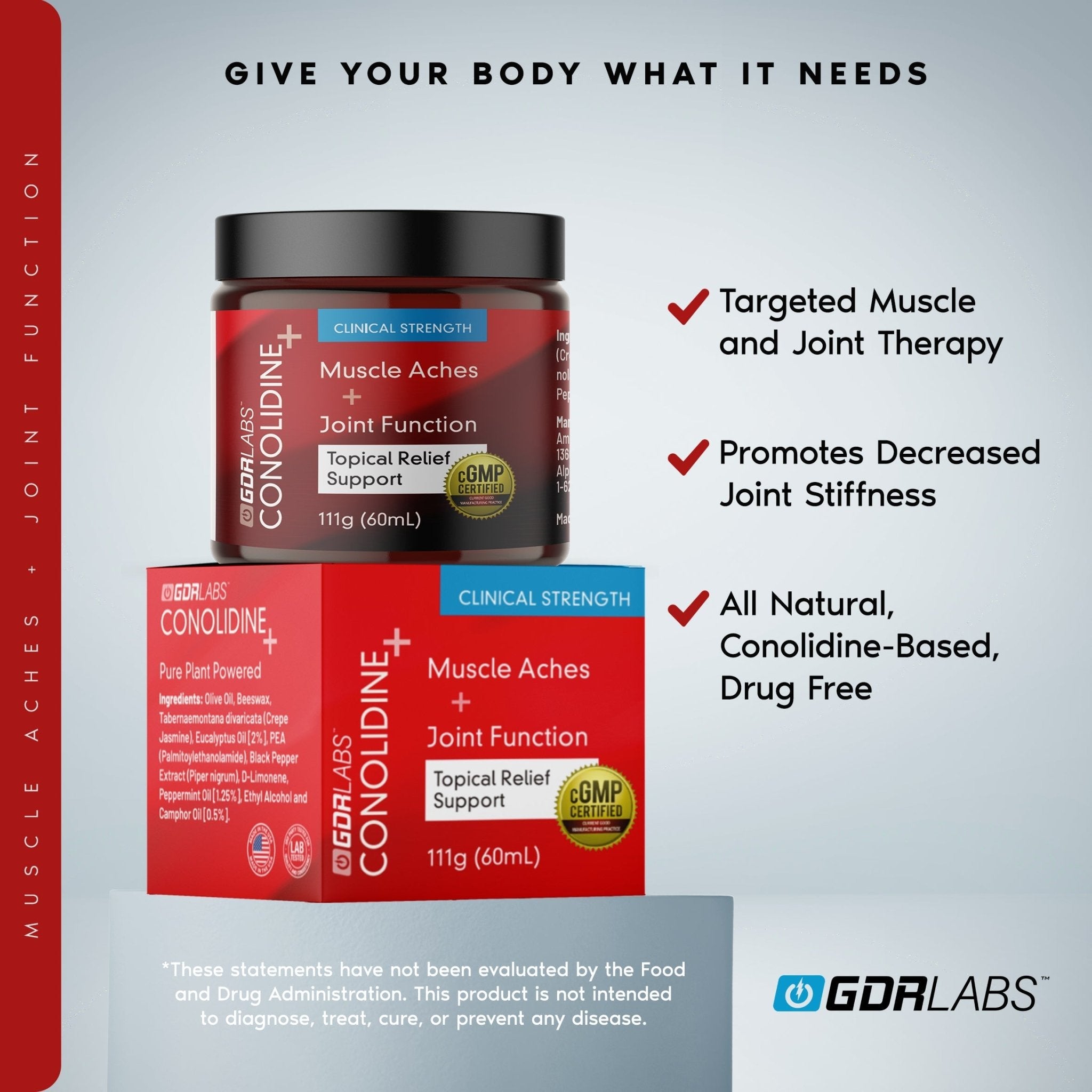 Conolidine Topical - Natural Relief Support - GDRLABS