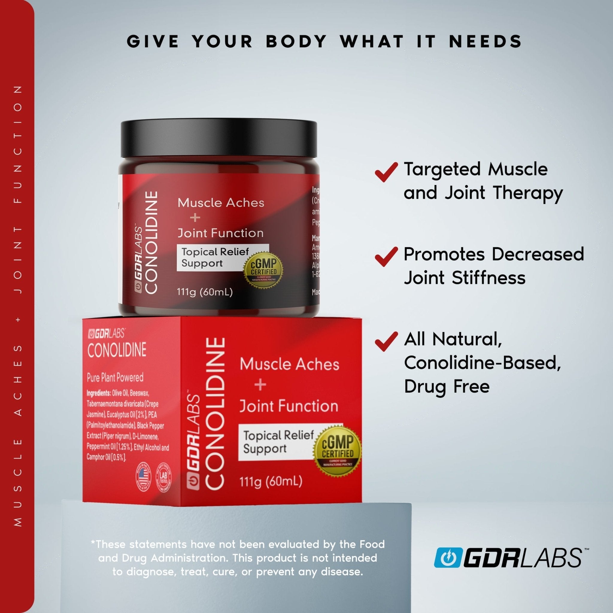 Conolidine Topical - Natural Relief Support - GDRLABS