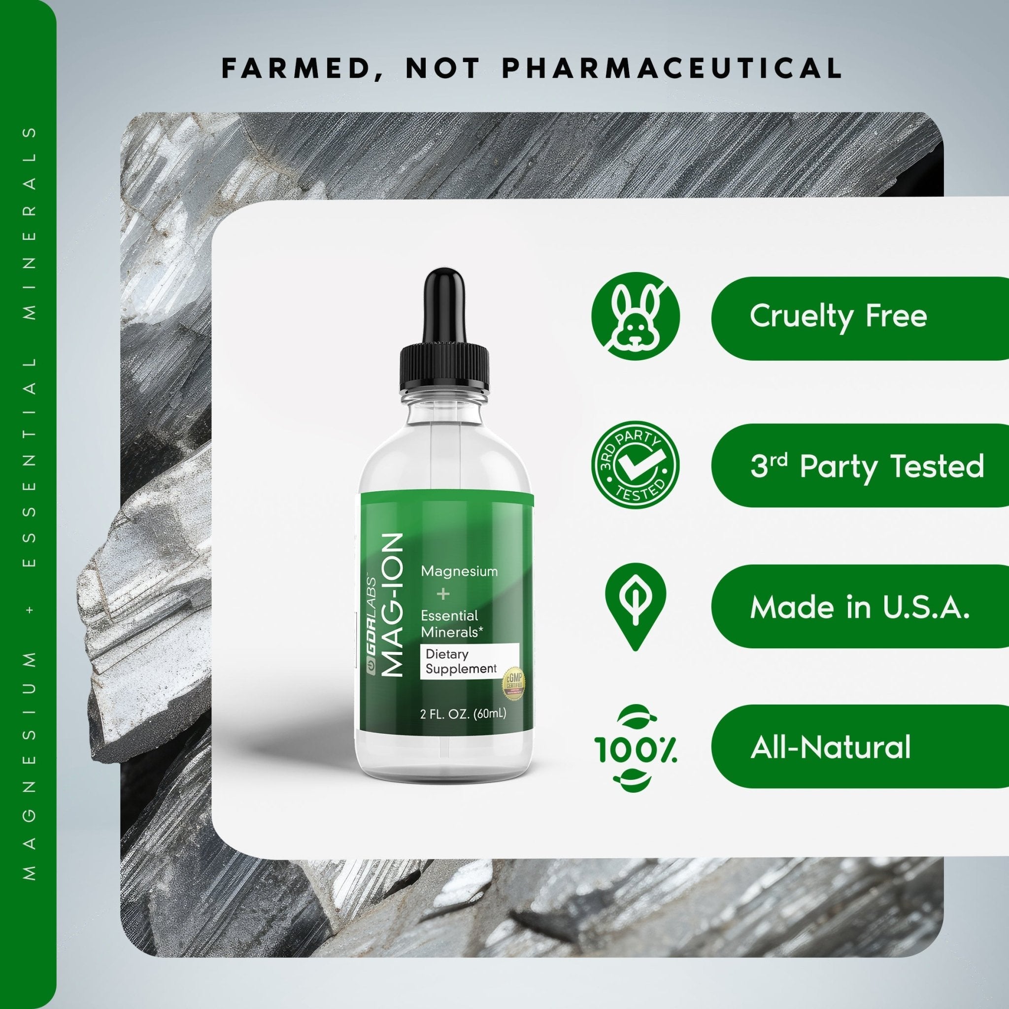 MAG - ION™ - Natural Magnesium Support - GDRLABS