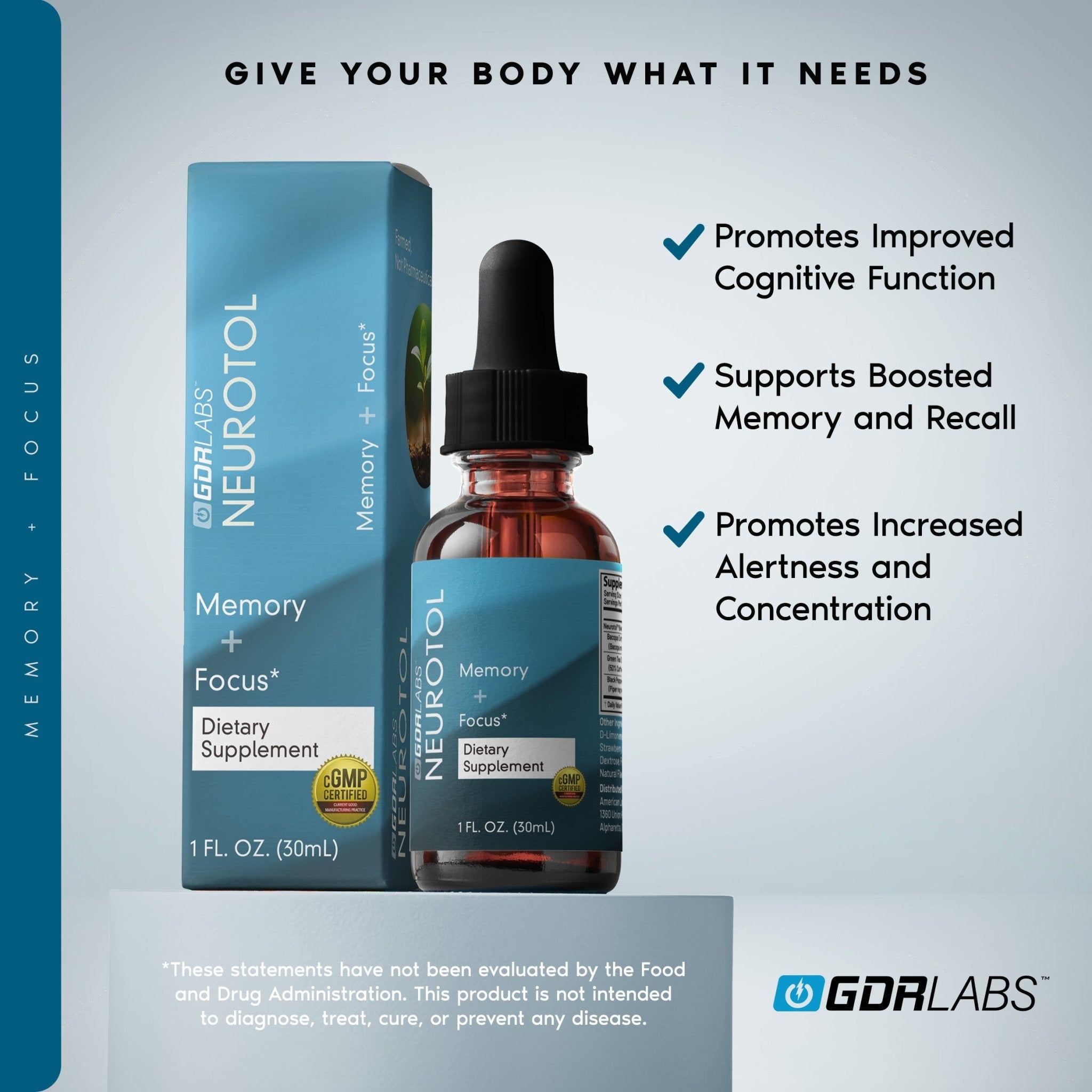 Neurotol™ - Natural Brain Health Support - GDRLABS