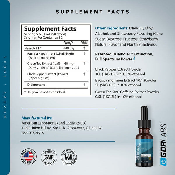 Neurotol™ - Natural Brain Health Support - GDRLABS